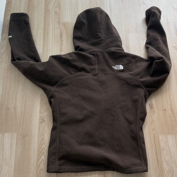 The North Face Brown and Teal Fleece Jacket - Picture 5 of 5